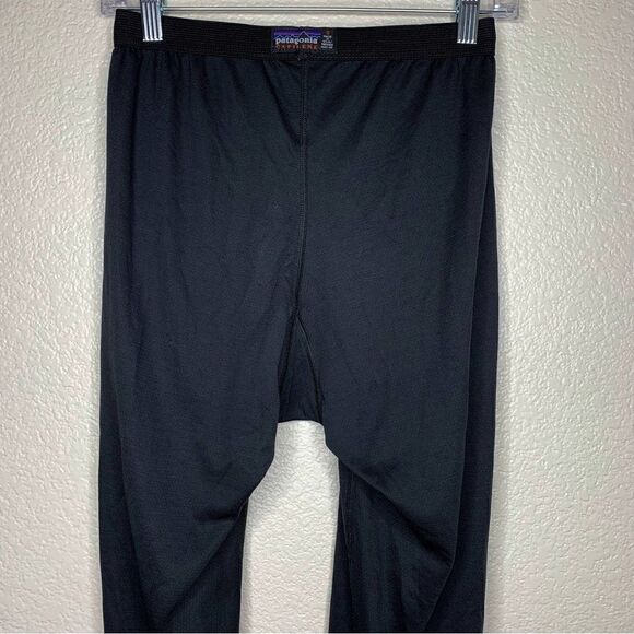 Patagonia Vintage Men’s Capilene Black Underwear Baselayer Pants - Picture 2 of 10